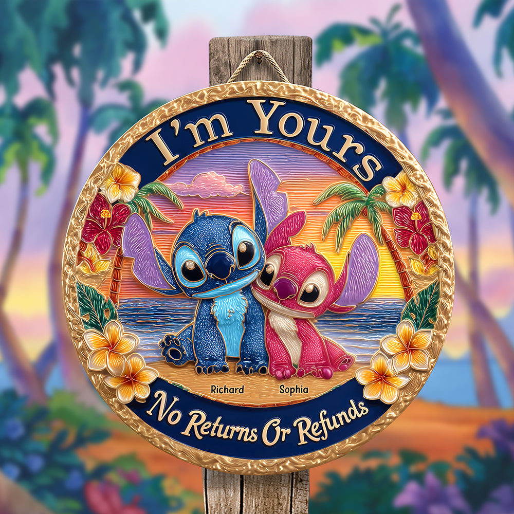 Blue Monster Fans Wood Sign - Personalized Gifts For Couple 03tgqn230525 - Wood Sign - GoDuckee