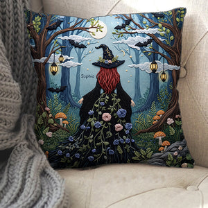 Forest Witch Pillow – Personalized Gifts for Witch Lovers 01naqn130625 - Pillow - GoDuckee