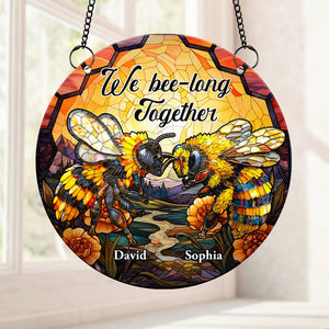 Personalized Gifts For Couple Suncatcher Ornament 03TGDT091224 - Ornament - GoDuckee