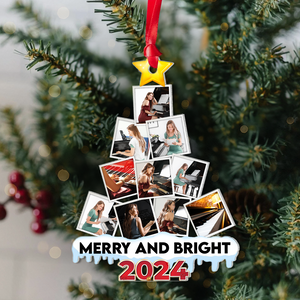 Piano Custom Photo Acrylic Christmas Ornament 02HUPU270924 - Ornament - GoDuckee