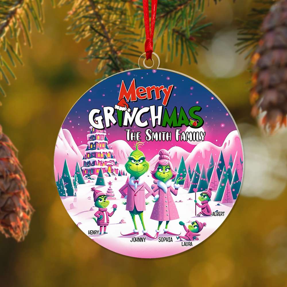 Personalized Gifts For Family Christmas Ornament 02XQLU120924 - Ornament - GoDuckee