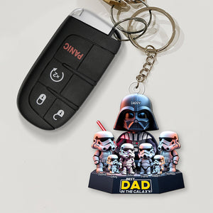 Galaxy Dad Keychain - Personalized Gifts For Dad 03xqqn180425 - Keychains - GoDuckee