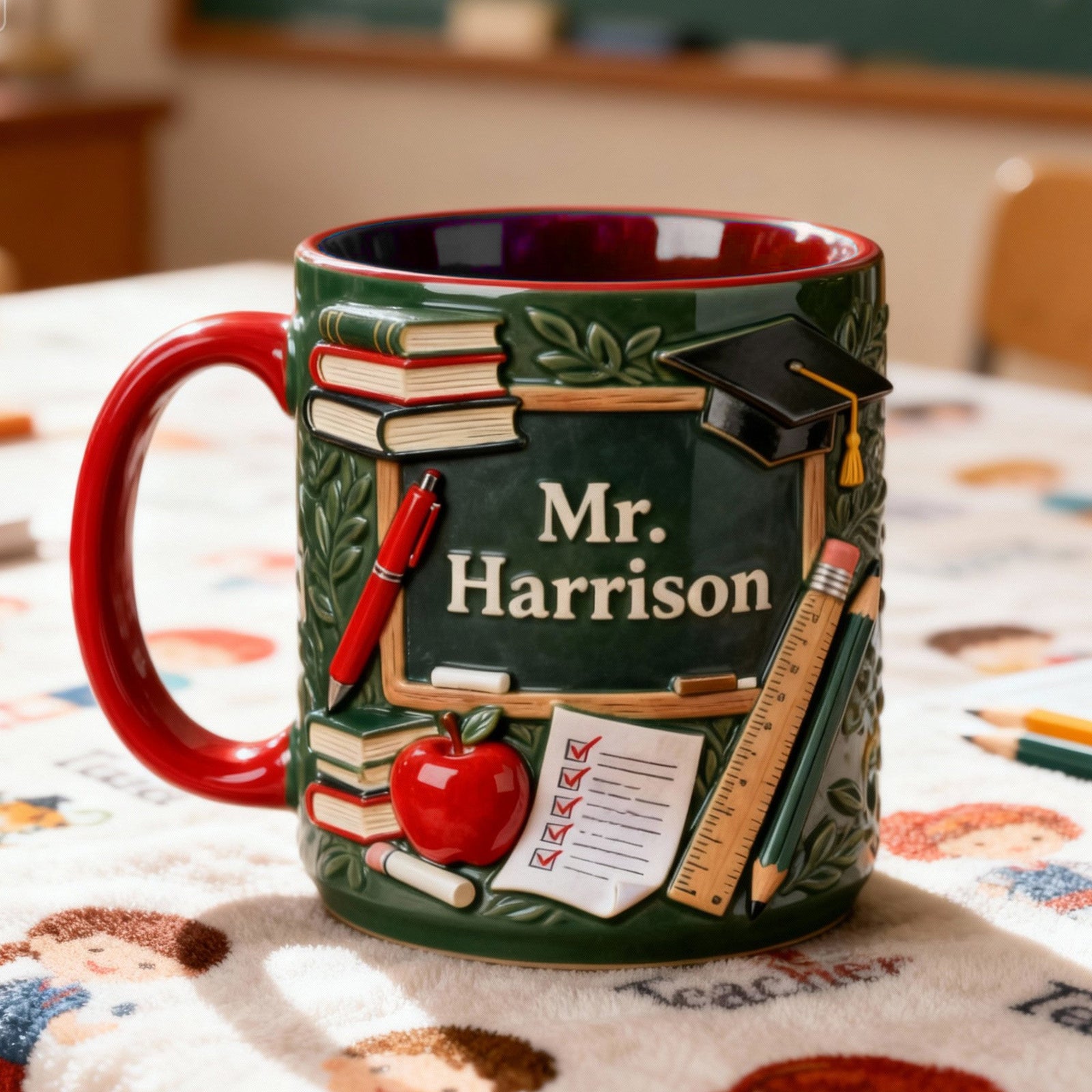 Teacher Appreciation Accent Mug - Personalized Gifts For Teachers 03hymg070126 - Coffee Mug - GoDuckee