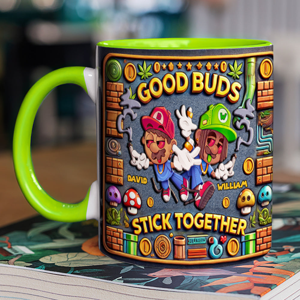 Personalized Gifts For Friend Mug, Good Buds Stick Together 02TGDT060125 - Coffee Mug - GoDuckee