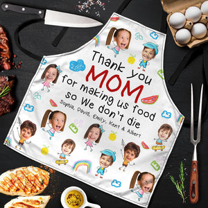Custom Photo Gifts For Mom Aprons Thank You Mom - Aprons - GoDuckee
