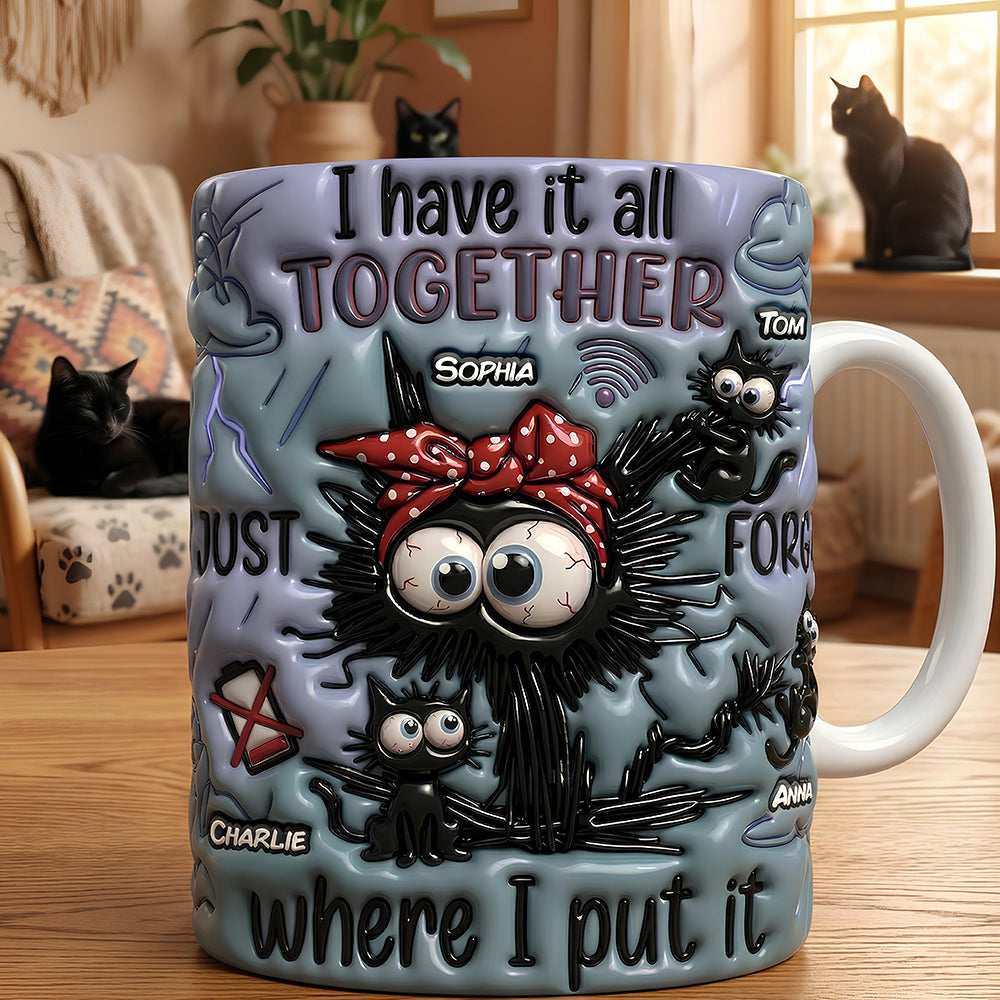 Silly Black Cat Mom Coffee Mug - Personalized Mother's Day Gifts 03qhdt130426 - Coffee Mug - GoDuckee