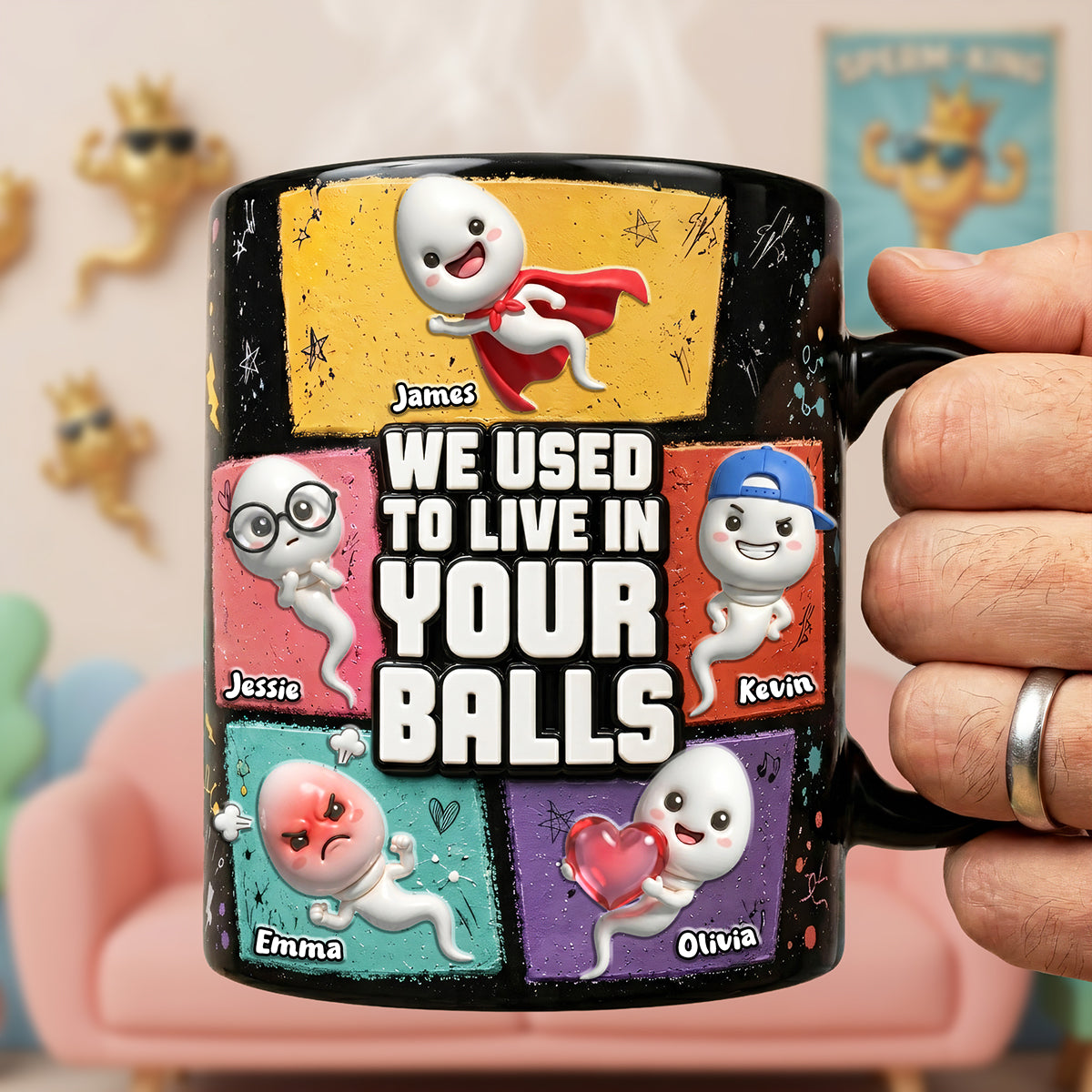 Funny Sperm Magic Mug - Personalized Gifts For Dads 03nata130526 - Coffee Mug - GoDuckee