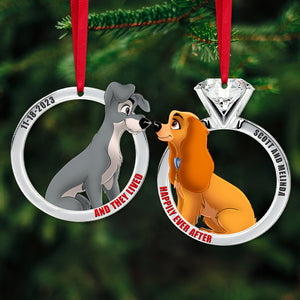 Set Of 2 Personalized Ornaments For Couple, 01ACMIX211123, Christmas Gifts, Anniversary Gift Ideas - Ornament - GoDuckee