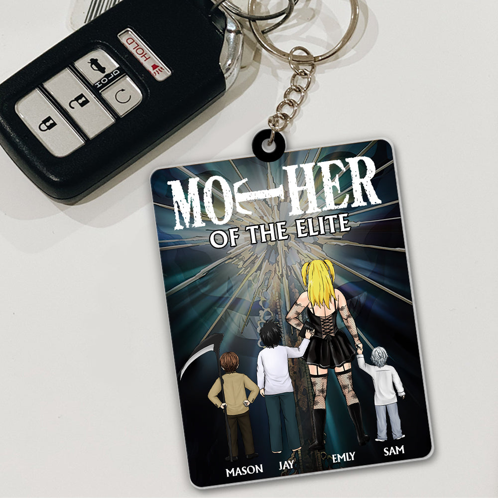 Personalized Gifts For Mom Keychain Mother Of The Elite 03HTMH080324HG - Keychains - GoDuckee