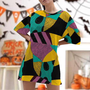 Gifts For Halloween Raglan Dress 05ACQN170924 - AOP Products - GoDuckee