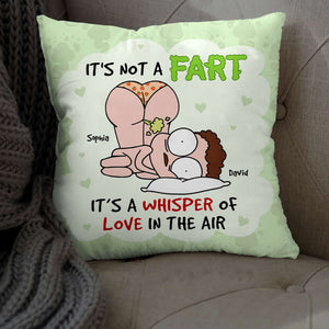 Personalized Gifts for Couple, Funny couple with green fart 03TOQN100724HH - Pillow - GoDuckee