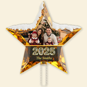 Funny Holiday Christmas Tree Topper - Custom Photo Gifts For Family 04pgqn191125 - Ornament - GoDuckee