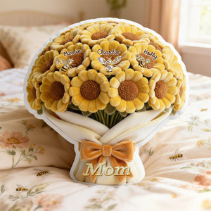 Sunflower Mom Pillow - Personalized Gifts For Mom 04TOMG060226 - Pillow - GoDuckee