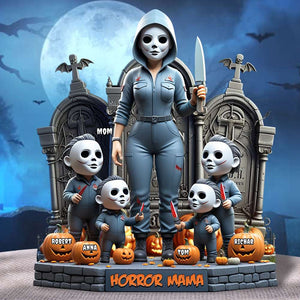 Personalized Gifts For Mom Acrylic Plaque, Horror Mom Slay 01QHDT120425 - Shaped Plaques - GoDuckee