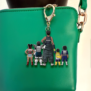 Personalized Gifts For Mom Keychain Anime Mom And Kids 03QHHU200225HH - Keychains - GoDuckee
