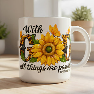Faith & Flowers Mug Personalized Gifts For Christian 08HUDT261125 - Coffee Mug - GoDuckee