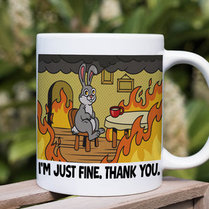 Personalized Funny Burning Coffee Mug 03ohtn020124 Everything Is Fine - Coffee Mug - GoDuckee