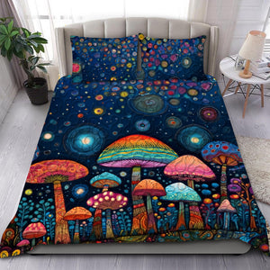 Colorful Mushroom Quilt Bedding Set Special Line 01TOMH171224 - Blanket - GoDuckee