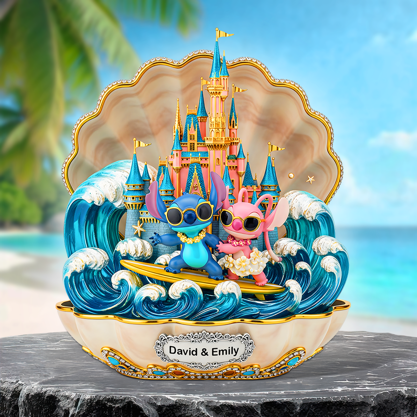 Summer Couple Acrylic Plaque - Personalized Gifts For Couple 04ohpu110625 - Shaped Plaques - GoDuckee