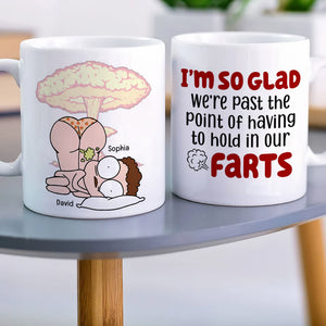 We're Past The Point Of Having To Hold In Our Farts-Personalized Coffee Mug-Gift For Couples- Funny Couple Mug - Coffee Mug - GoDuckee