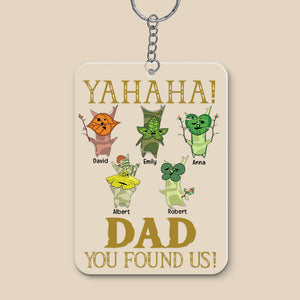 Dad You Found Us, 04NAQN060623 Personalized Family Keychain Gift - Keychains - GoDuckee