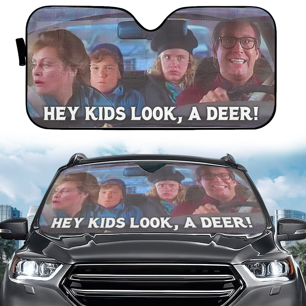 Hey Kids Look A Deer, Gift For Christmas Comedy Film Lover, Windshield Sunshade - 02hudt131123 - Doormat - GoDuckee