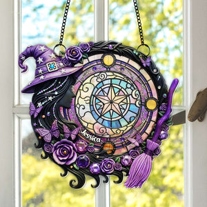 Mystical Witch Suncatcher - Personalized Gifts For Witch Lovers 10TOLU150725 - Ornament - GoDuckee