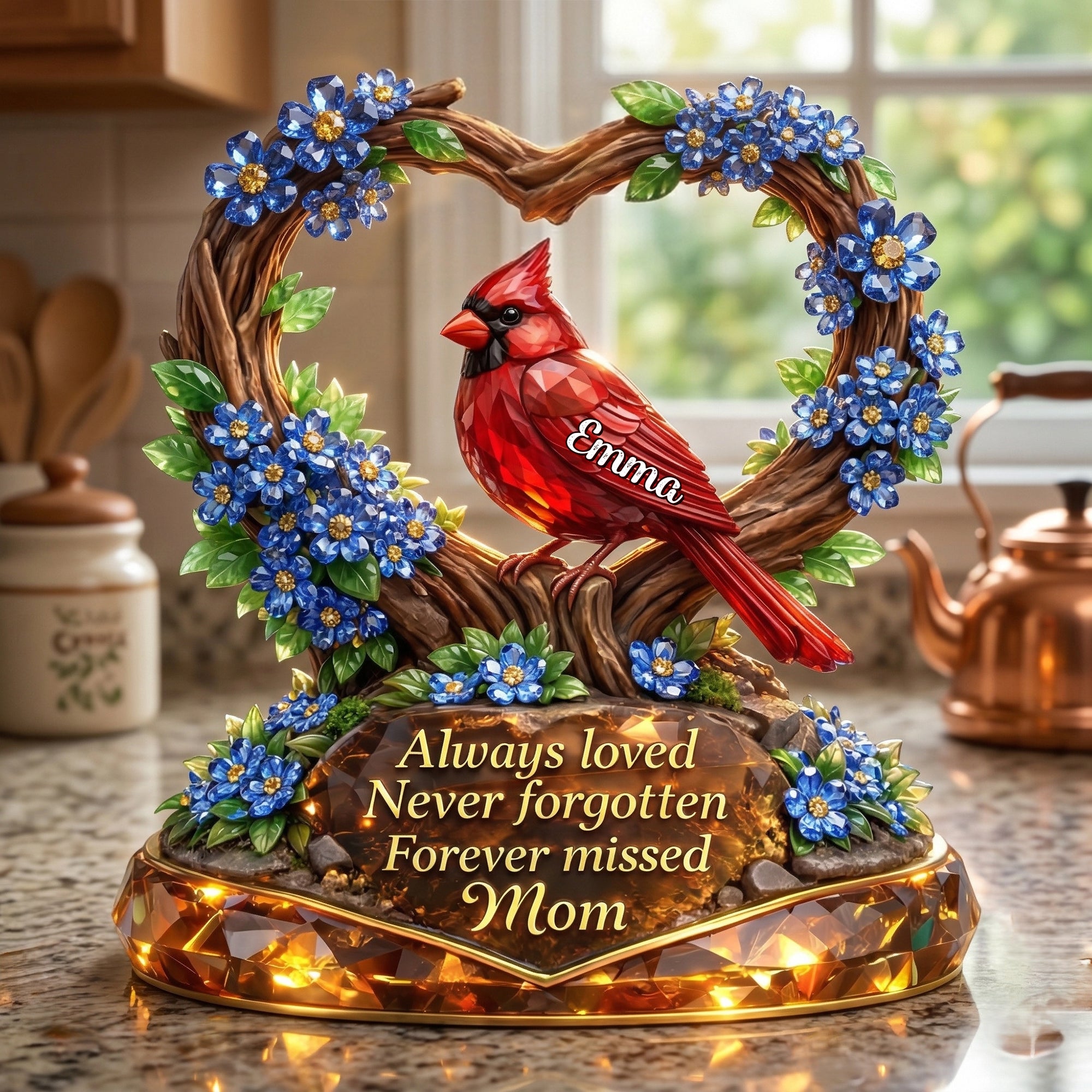 Always Loved Never Forgotten Mom Acrylic Plaque - Personalized Gift For Heaven 03TYLU300326 - Shaped Plaques - GoDuckee
