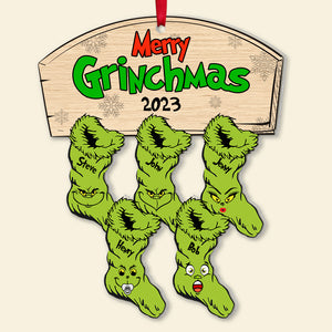 Socks Family Merry Xmas 02qhpo311023 Personalized Acrylic Ornament - Ornament - GoDuckee