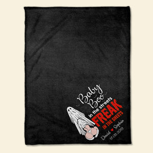 Freak In The Sheets- Personalized Blanket-Gift For Him/ Gift For Her- Halloween Gift- Couple Blanket - Blanket - GoDuckee