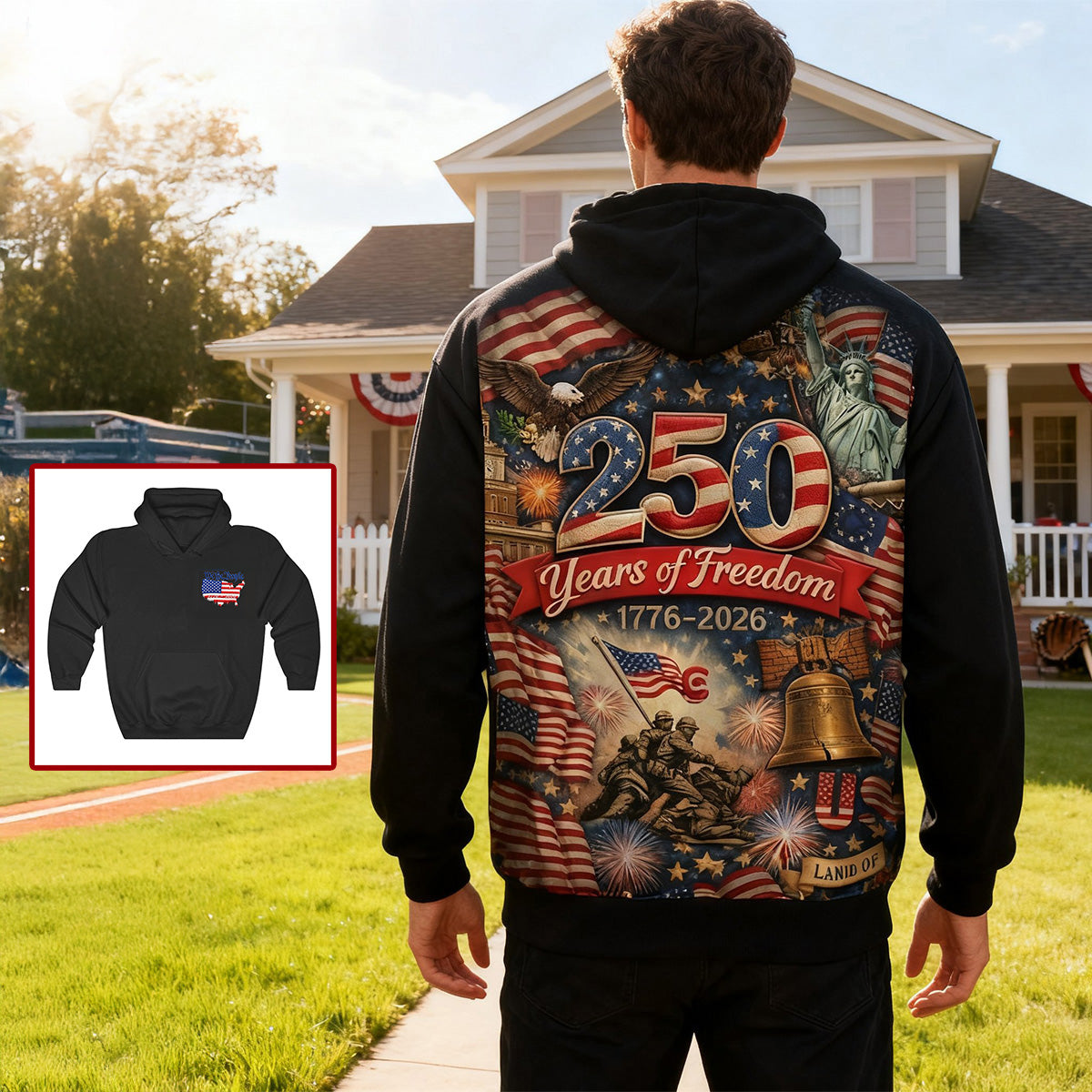 American 250th Anniversary Shirt Personalized Gifts 04TOMG070226 - AOP Products - GoDuckee