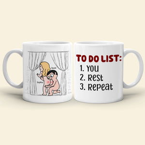 To Do List-Personalized Coffee Mug-Gift For Couples- Funny Couple Mug - Coffee Mug - GoDuckee