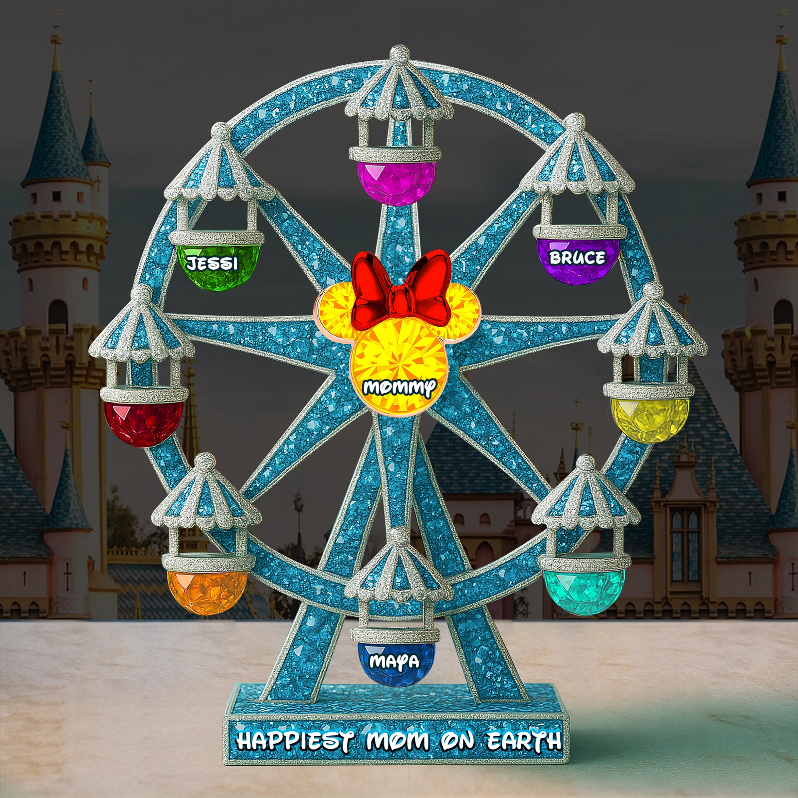 Ferris Wheel Plaque - Personalized Gift For Mom 01OHLU160425 - Shaped Plaques - GoDuckee