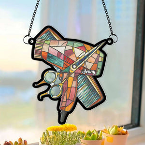 Personalized Gifts For Barber Suncatcher Ornament Hair Salon 01OHMH070125 - Ornament - GoDuckee