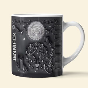 Gift For Zodiac Lover, Personalized Mug, Astrological Sign Quote Mug - Coffee Mug - GoDuckee