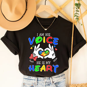 Personalized Gifts For Autism Mom Shirt He Is My Heart 02OHDT030325 - Shirts - GoDuckee