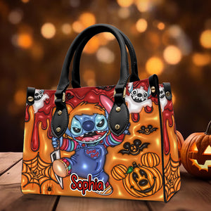 Personalized Gifts For Cartoon Character Leather Bag, Horror Halloween Character 03nadc310724 - Leather Bag - GoDuckee