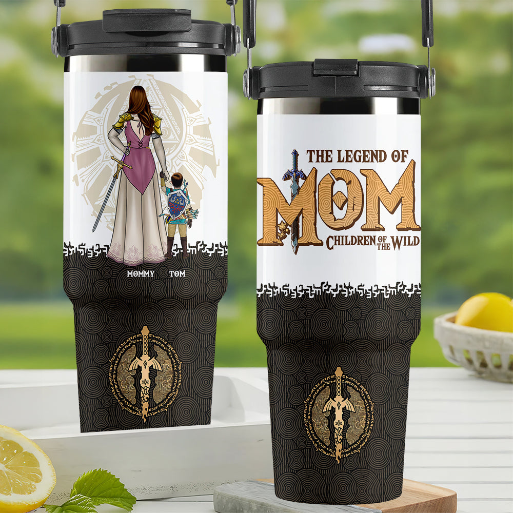 Personalized Gifts For Mom Tumbler Handle Cup The Legend Of Mom 02HUDT280325HG - Tumbler Cup - GoDuckee