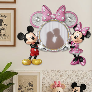 Sweet Couple Wall Hanging Mirror Personalized Gifts For Couple 01PGDT260725 - Mirror - GoDuckee