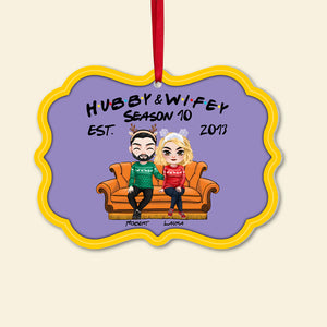 Hubby and Wifey Since , Personalized Christmas Ornament for Movie Couples 02htpo011123hh - Ornament - GoDuckee