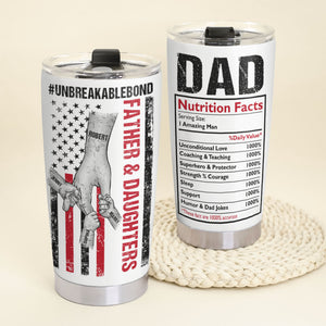 Father and Children Personalized Tumbler Cup, Gift For Father's Day - Tumbler Cup - GoDuckee