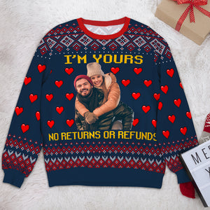 Custom Photo Gifts For Couple Christmas Ugly Sweater 01pgtn081024 - Ugly Christmas Sweater - GoDuckee