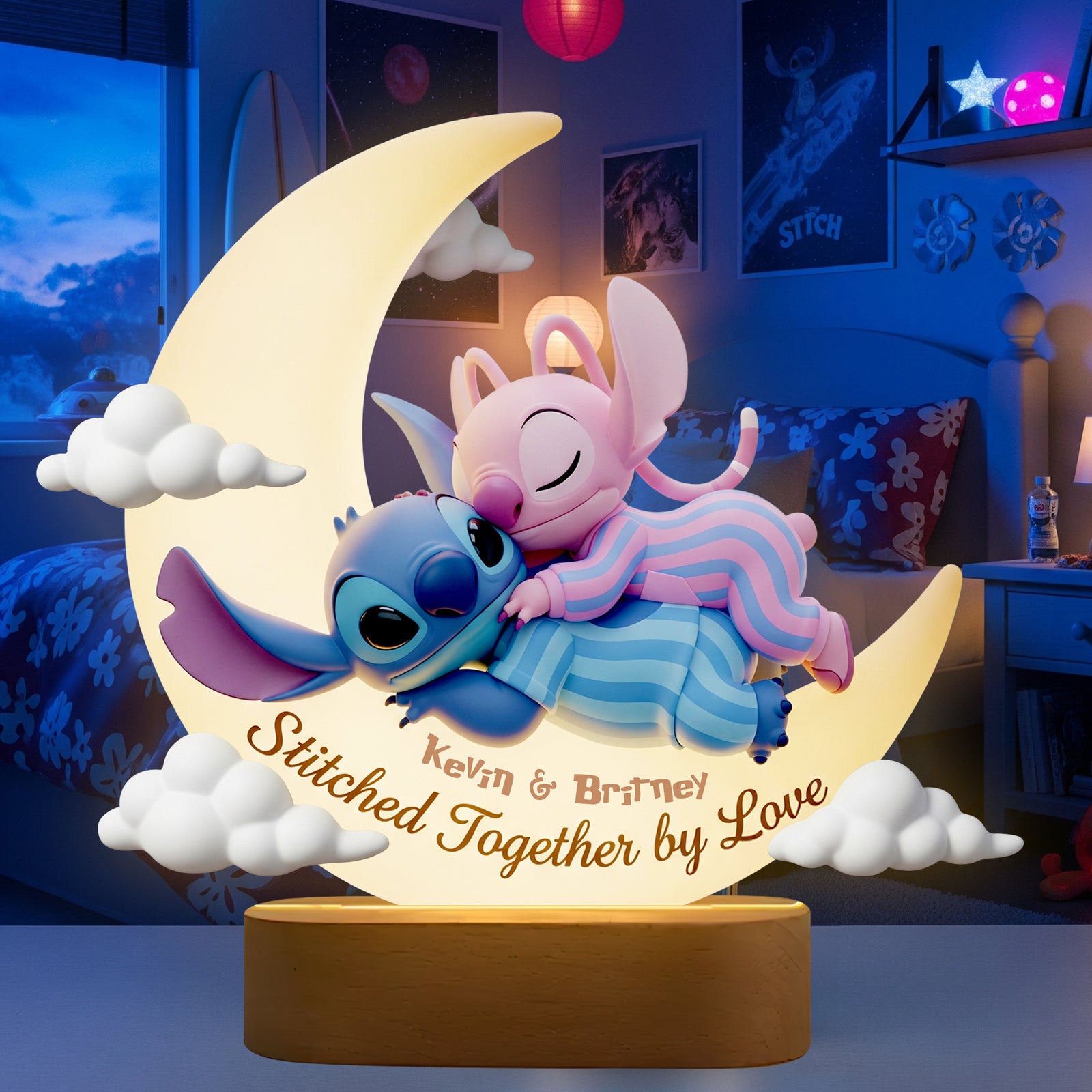 Sleeping Couple LED Light Personalized Gifts For Couple LED Light 03OHDT040625 - Led Night Light - GoDuckee