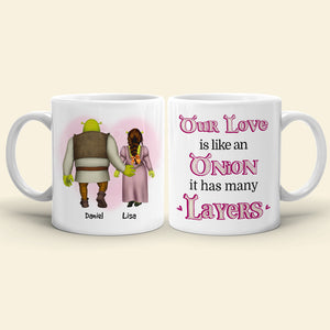 Our Love Is Like An Onion, Personalized Coffee Mug 02DNHN130623HH - Coffee Mug - GoDuckee
