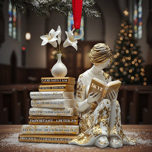 Book Girl Acrylic Ornament - Personalized Gifts For Book Lovers 01tgta101125 - Ornament - GoDuckee