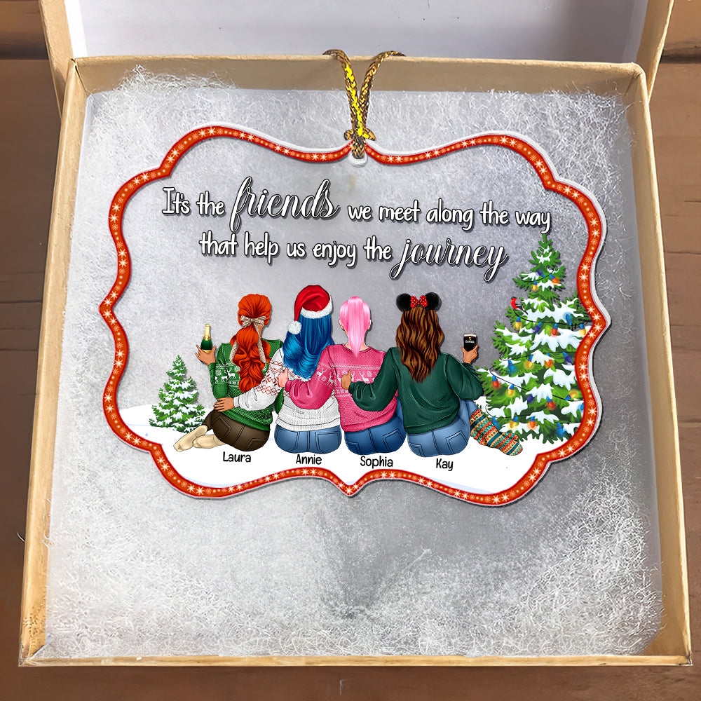 Personalized Gifts For Friends Ornament Christmas 02XQLU300924TM - Ornament - GoDuckee