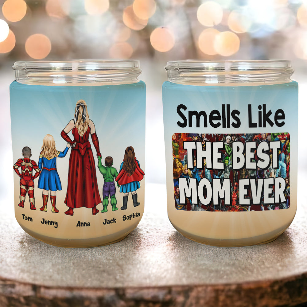 Personalized Gifts For Mom Scented Candle Smells Like The Best Mom Ever 02ohtn020324pa Mother's Day Gifts - Scented Candle - GoDuckee