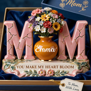 Mom Floral Acrylic Plaque - Personalized Gifts For Mother's Day 02kidt120326 - Shaped Plaques - GoDuckee