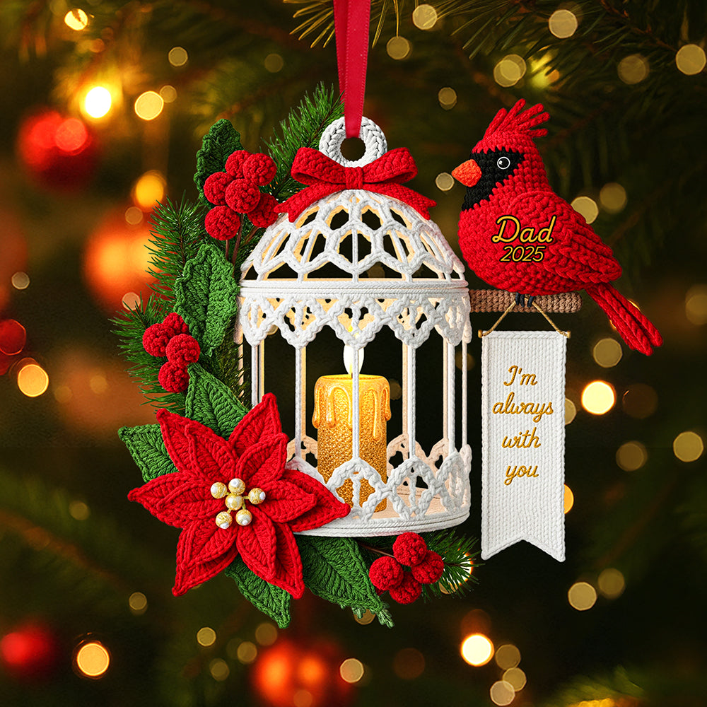 Memorial Cardinal Ornament - Personalized Gifts For Loved Ones 03nata050925 - Ornament - GoDuckee