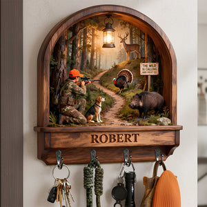 Adventure Key Hanger - Personalized Gifts For Hunting Lovers 03TODT161225 - Wood Sign - GoDuckee